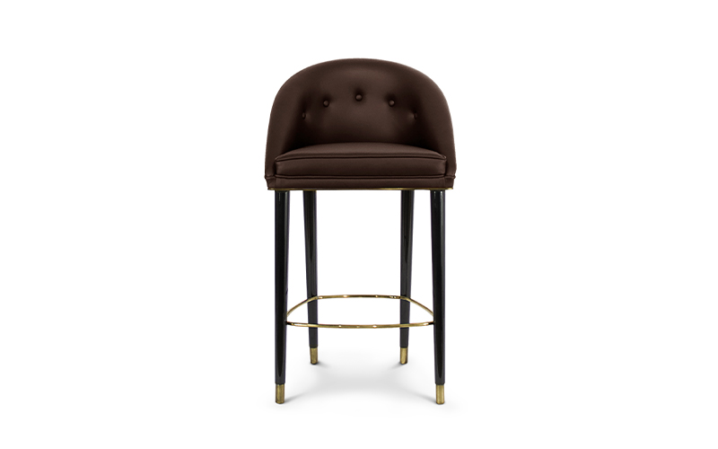 MALAY Counter Stool Mid Century Design by BRABBU is a velvet bar stool with a mystical soul.