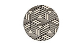 CAUCA Round | Black and White Round Wool Rug by BRABBU