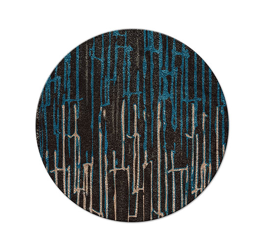 KASAI Modern Rug Contemporary Modern Design by BRABBU fits well in a contemporary or modern home decor.