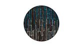 KASAI Round | Hand-tufted Round Botanical Silk Rug by BRABBU