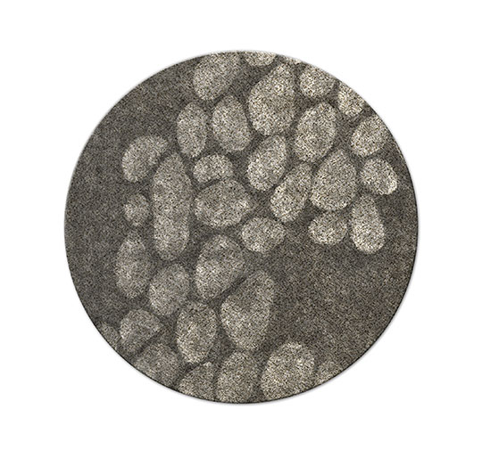 TURKANA Wool Rug Modern Contemporary Design by BRABBU brings a glimpse of Africa into a modern home decor.