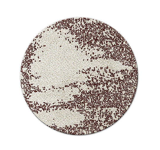 YUPIK Wool Rug Modern Design by BRABBU fits perfectly in several living room sets.