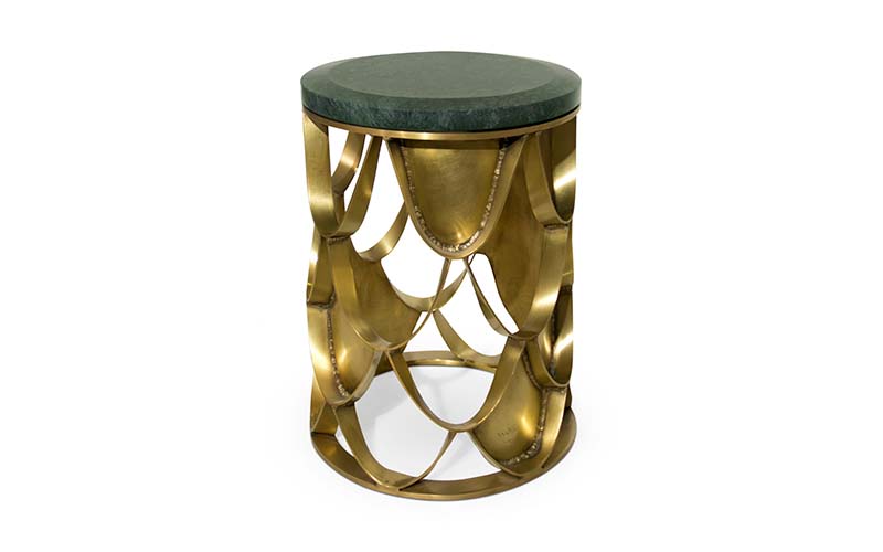 KOI | Brass Side Table Contemporary Design by BRABBU