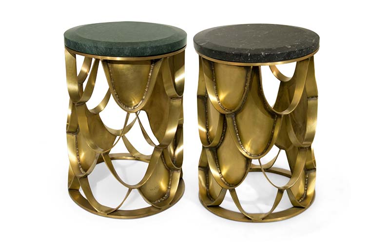 KOI | Brass Side Table Contemporary Design by BRABBU