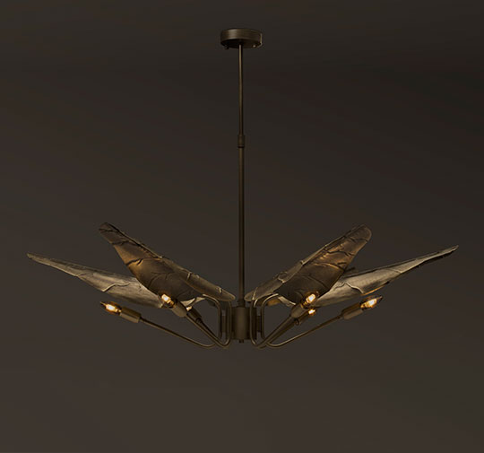 CALLA | Brass Modern Suspension Light by BRABBU