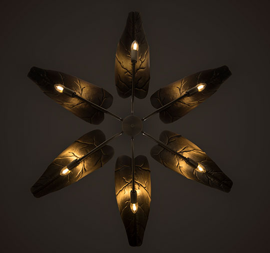 CALLA | Brass Modern Suspension Light by BRABBU