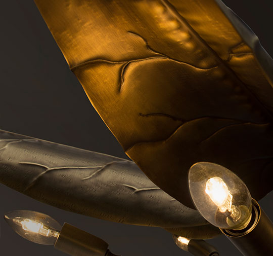 CALLA | Brass Modern Suspension Light by BRABBU