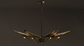 CALLA | Brass Modern Suspension Light by BRABBU