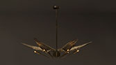 CALLA | Brass Modern Suspension Light by BRABBU