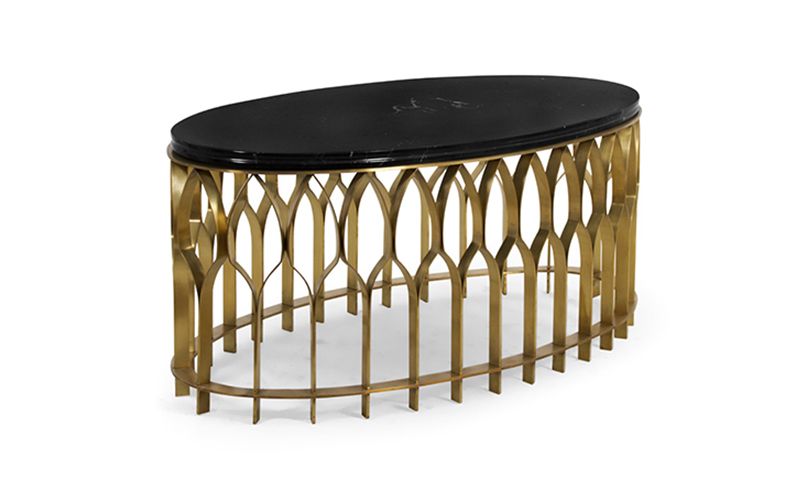 MECCA Brass Coffee Table Modern Design by BRABBU will enhance your modern home decor.