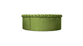 HERA Dining Sofa | Velvet Dining Sofa by BRABBU