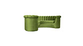 HERA Dining Sofa | Velvet Dining Sofa by BRABBU