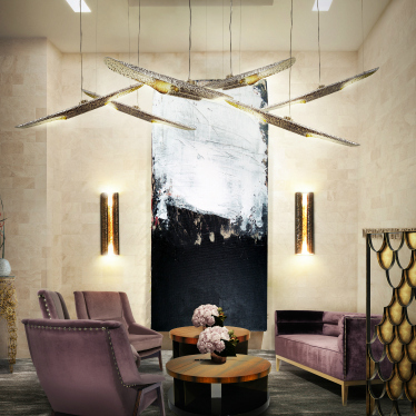 Modern living room design.