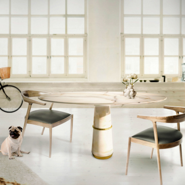 Modern dining room design.