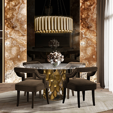 BB_KOI_Dining_Table_OKA_Dining_Chair_AURUM_III_Suspension_Light