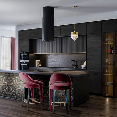 TELLUS Bar Chair, NAICCA Pendant Light