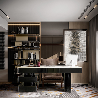 SHINTO II DESK, LALLAN BOOKCASE
