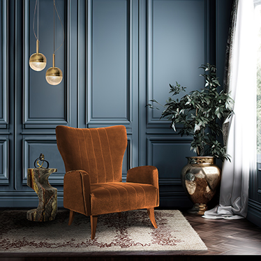 Davis Armchair, Bryce II Side Table