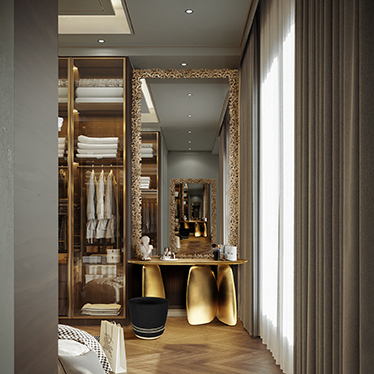 ARDARA CONSOLE, CAY RECTANGLE MIRROR