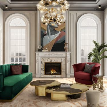 Powel Sofa, Elk Armchair, Cay Side Table, Nui Stool