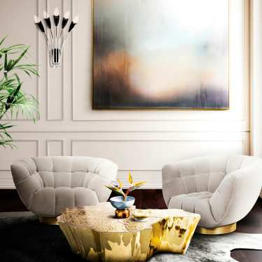 Modern living room furniture set.