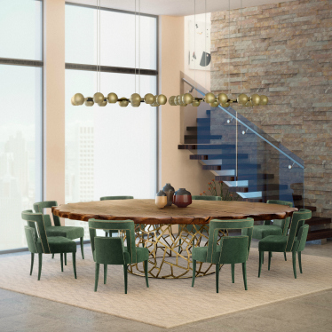 Modern dining room design.