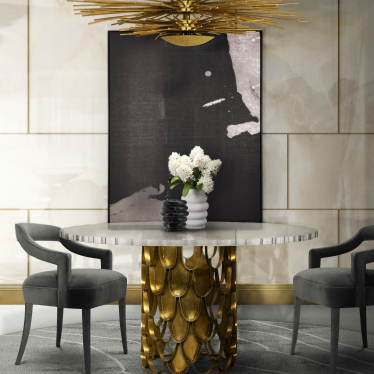Modern dining room design.