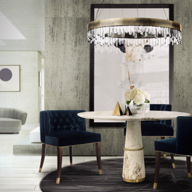 Modern dining room design.