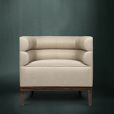 MAA is the language spoken by the MAASAI tribe, a language with a harmonious vowel. This harmony was the inspiration for the MAA armchair, the combination of its shape with its singular color and the twill delica- cy brings the detail that will make every