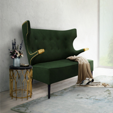 velvet modern sofa